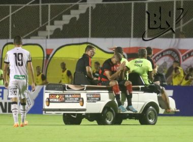 Rodrigão sofre estiramento muscular e é desfalque do Vitória contra o São José-RS