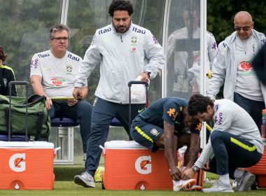Fred fica fora do primeiro treino da seleção brasileira na Rússia