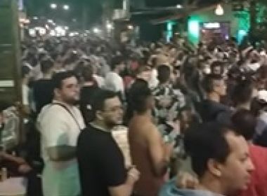Praia de Pipa, no Rio Grande do Norte, tem aglomeração no Carnaval