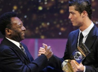 Pelé parabeniza CR7 por quebra de recorde de gols e diz que admira 'muito' o português