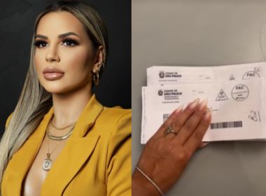 'Só para começar o ano bem', afirma Deolane Bezerra ao receber 53 multas de trânsito