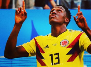 Com três gols, Mina deixa Messi, Guerrero e alemães para trás na artilharia