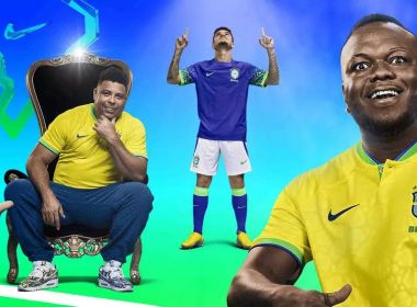 CBF apresenta novas camisas da seleção brasileira para a Copa do Mundo