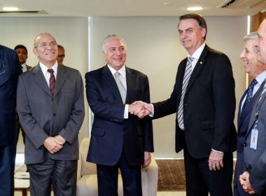 Missão de Bolsonaro é manter país unido e pacificado, diz Temer
