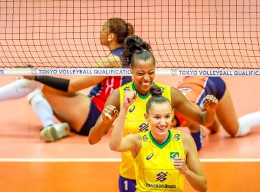 Brasil vence no vôlei feminino e garante vaga em Tóquio-2020