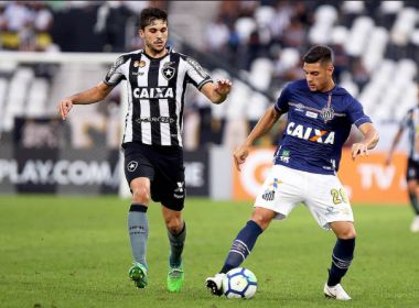 Santos empata com o Botafogo no Rio e sai provisoriamente da zona de rebaixamento