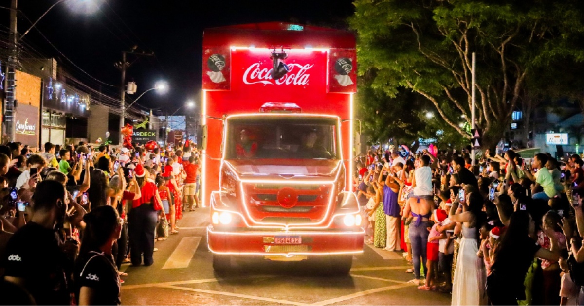 Caravana de Natal da Coca-Cola passa por 7 cidades baianas em dezembro
