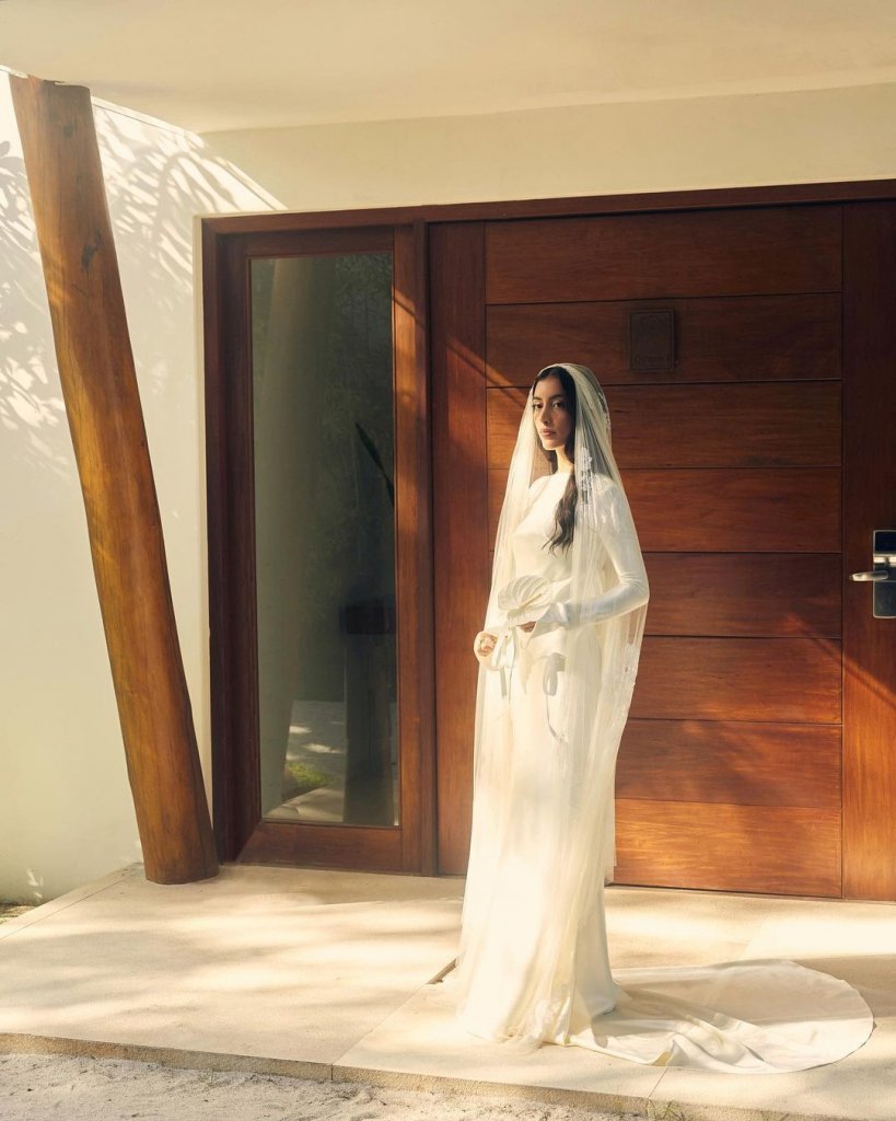 Maju em seu casamento, na Bahia