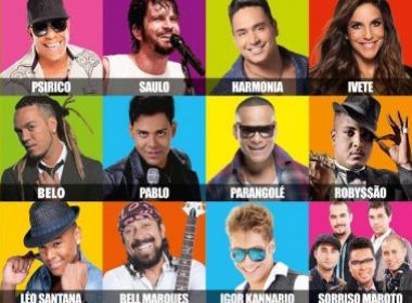 Salvador Fest confirma Ivete, Bell, Léo Santana, Harmonia, Saulo e muito mais para edição de 2014