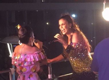 Sobrinha de Ivete Sangalo, Camila Nunes canta em trio de retorno da tia