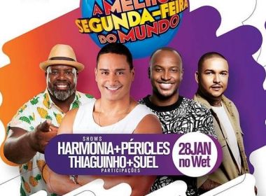 Harmonia do Samba anuncia Péricles, Thiaguinho e Suel em próximo ensaio de verão