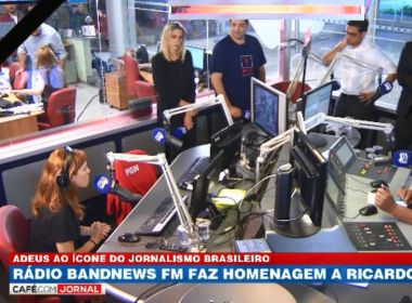 Primeiro jornal sem Boechat na Band News é marcado por homenagens: 'Insubstituível'