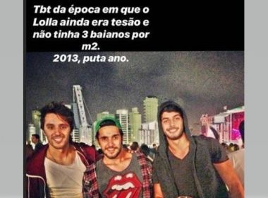 Ex-cunhado de Kaká diz que Lollapalooza era bom quando 'não tinha 3 baianos por m²'