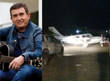 Susto: Avião de Amado Batista faz pouso de emergência em Jequié; assista