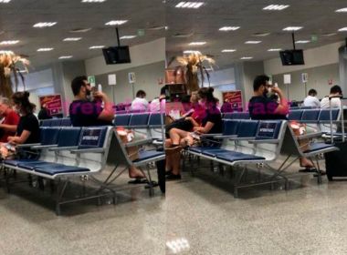 Com Covid, ex-BBB Victor Hugo deixa hospital e é flagrado sem máscara em aeroporto
