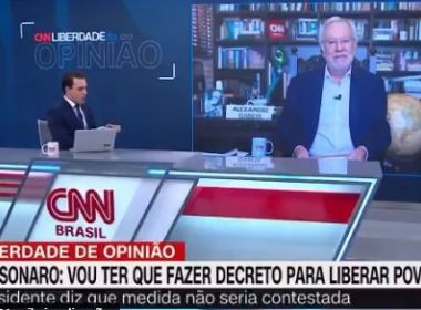 Alexandre Garcia fica mudo e ameaça deixar CNN após confronto sobre decreto de Bolsonaro
