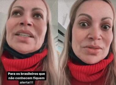 Solange Almeida é furtada durante passeio com a família na Itália