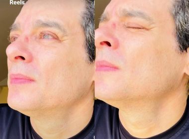 Celso Portiolli chora ao assistir filme 'O Milagre da Fé' na Globo
