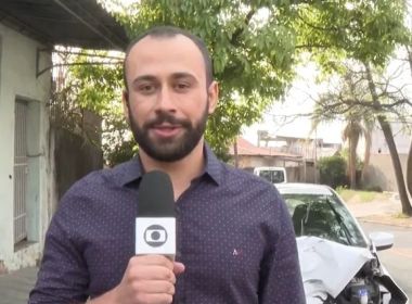 Repórter da Globo descobre ao vivo que amigo jornalista foi baleado na cabeça