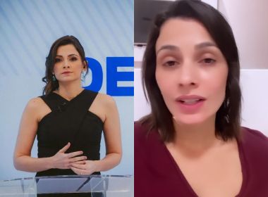 Apresentadora que desmaiou em debate mostra pontos no queixo: 'Dos males o menor'