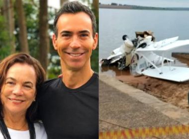 Acidente que matou mãe de César Tralli deixou parte dianteira do avião destruída 