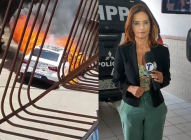 Equipe de jornalistas do SBT é ameaçada e tem carro queimado durante reportagem