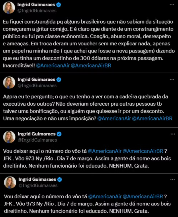 Ingrid Guimarães relata abuso e coação de companhia aérea em voo dos EUA para o Brasil - Bahia Notícias