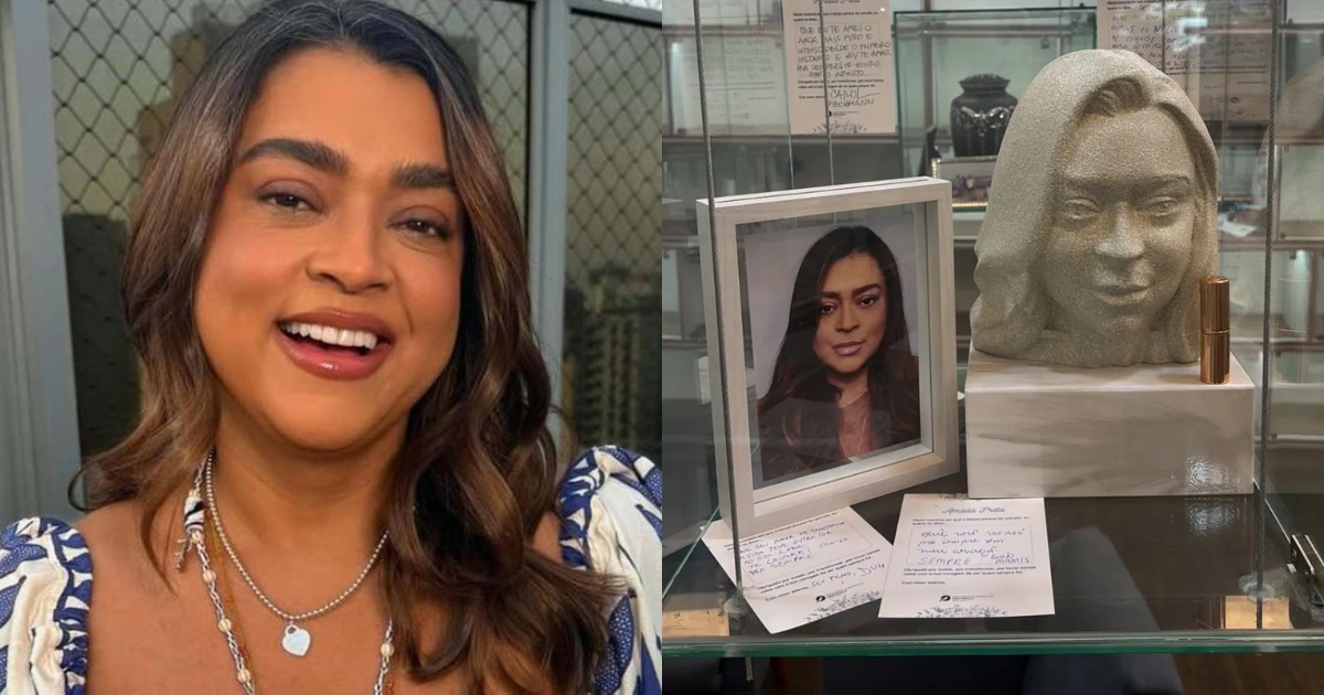 Preta Gil ganha nova homenagem com escultura personalizada e mensagens de famosos