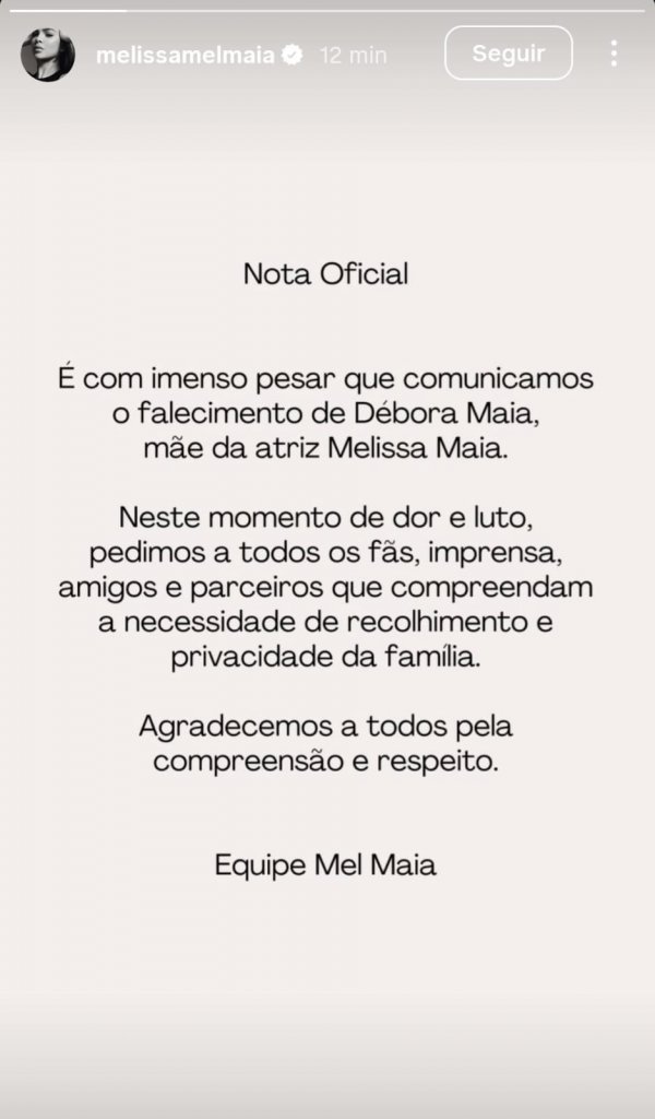 Mãe de Mel Maia é encontrada morta no Rio de Janeiro 1 c433aae4 7657 48bd 9ccd ab2313c1fcc8.