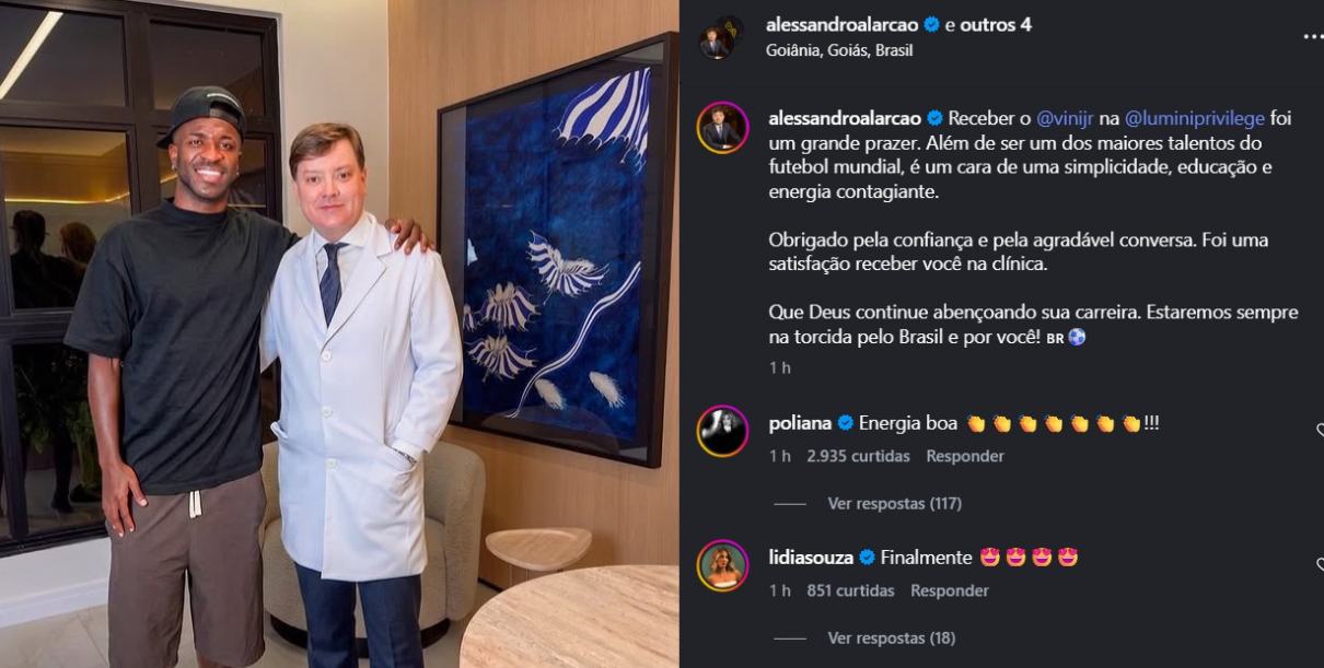 Vini Jr. é submetido a harmonização facial e chama atenção nas redes sociais; confira antes e depois 3 vini%201