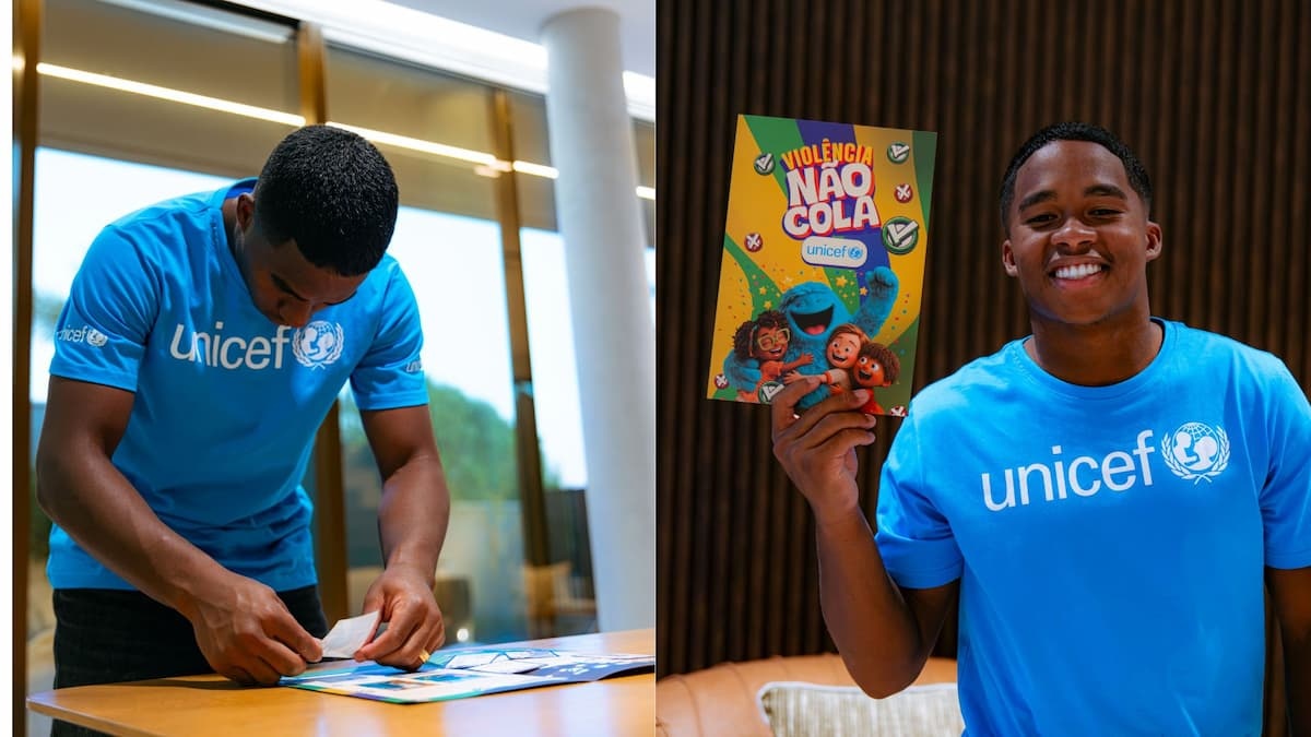Endrick é nomeado embaixador da UNICEF no Brasil