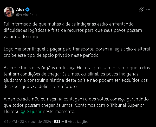 Captura de tela relacionada à notícia