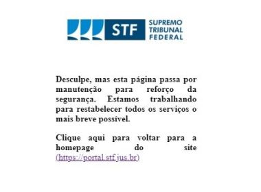 Serviços do site do STF serão retomados gradualmente e prazos são suspensos