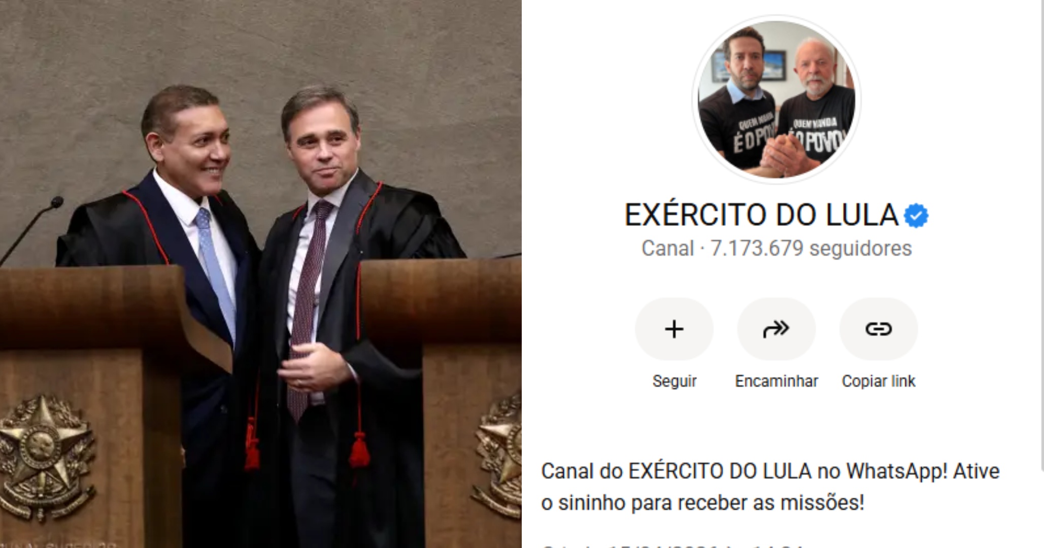 Kassio e Mendonça propõem proibir uso político de canais de WhatsApp antes do 2° turno; Nunes Marques nega