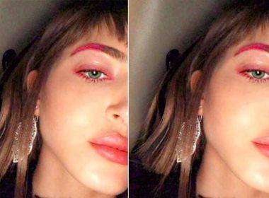Sobrancelhas tingidas são a nova tendência do Instagram