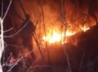 Barreiras: Incêndio atinge Serra da Bandeira; causa e estrago ainda são desconhecidos 