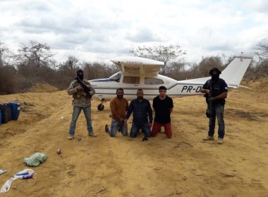 Conquista: Avião é apreendido e 3 são presos por transporte interestadual de drogas