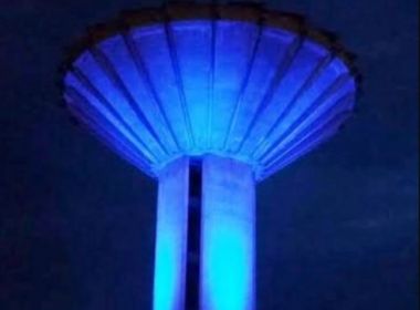 Feira: Símbolo de bairro, Caixa D’Água do Tomba tem iluminação furtada