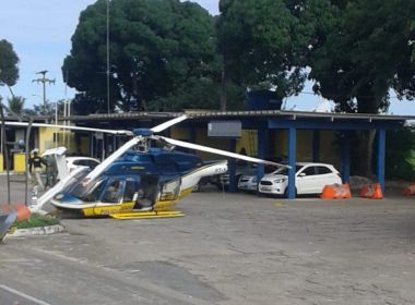  Helicóptero da PRF cai durante pouso em Eunápolis; veja vídeo