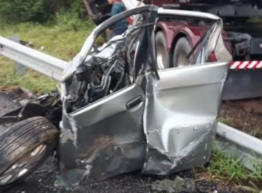Três pessoas morrem e uma criança fica ferida em acidente na BR-116