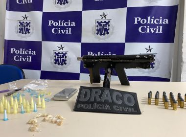 São Francisco do Conde: Ação apreende submetralhadora em manguezal