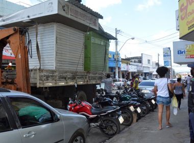 Após decisão judicial, prefeitura de Feira de Santana vai suspender retirada de barracas