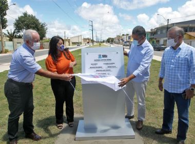Porto Seguro: Governador entrega ruas pavimentadas e autoriza obra em hospital