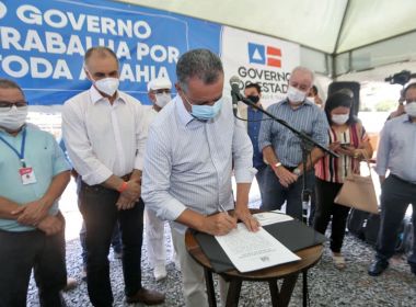 Lauro de Freitas: Rui entrega passarela e autoriza recuperação da Estrada do Coco