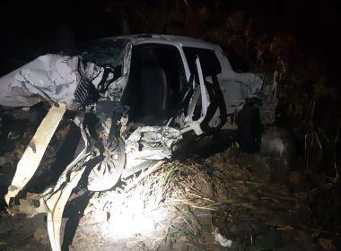 Ubaíra: Motorista morre após colisão de carro que dirigia com caminhão na BR-420