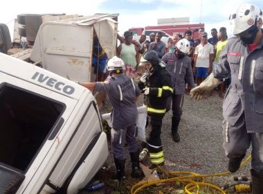 Vera Cruz: Batida entre caminhões deixa quatro feridos em região de Cacha Pregos