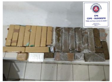 Vitória da Conquista: Mais de 20kg de maconha além de crack e cocaína são apreendidos 