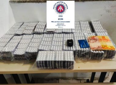 Mais de 15 mil comprimidos de rebite são apreendidos em Cândido Sales 