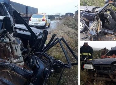 Chapada Diamantina: Três pessoas morrem após colisão entre carreta e carro