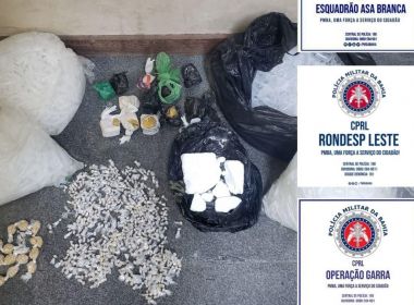Mais de 900 porções de crack são apreendidas em Feira de Santana